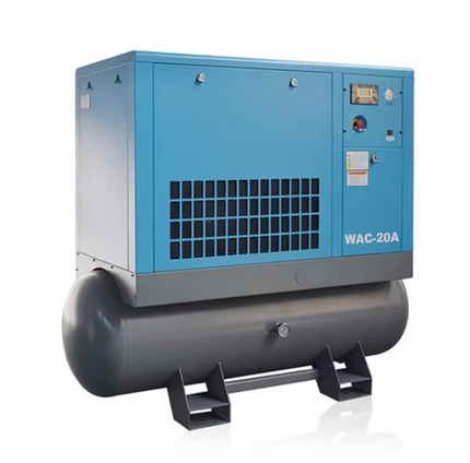 Silent Rotary Screw Air Compressor with Tank (WAC-20A, 15kW)